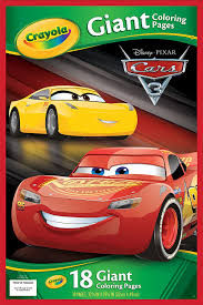 Lightning mcqueen from cars 3 lightning mcqueen and sally from cars 3. Amazon Com Crayola Cars 3 Giant Coloring Pages Toys Games