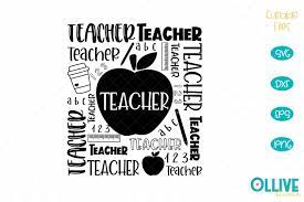 Download Teacher Word Art Svg 534476 Cut Files Design Bundles