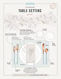 How To Set A Table A Guide With Absolutely Everything To Know Sugar And Charm Dinner Table Setting Table Setting Guide Table Settings