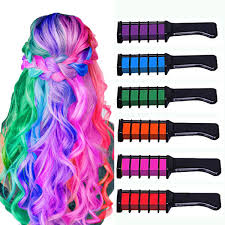 Summer dye is a kid hair trend, but is it safe? Amazon Com New Hair Chalk Comb Temporary Bright Hair Color Dye For Girls Kids Washable Hair Chalk For Girls Age 4 5 6 7 8 9 10 New Year Birthday Party Cosplay Diy