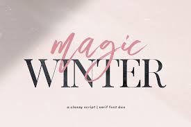 Finally, if you still find the idea of pairing fonts daunting. Magic Winter A Serif Script Handwritten Font Duo 380979 Script Font Bundles Serif Fonts Handwritten Fonts Fonts Design