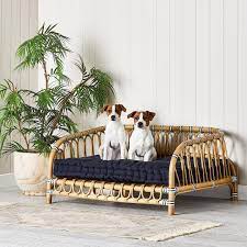2 257 likes 184 comments adairs adairs on instagram psa back in stock our much loved oasis rattan dog bed matching oasis navy dog bed cushion have