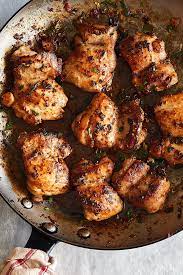 This Boneless Chicken Thigh Recipe Makes Super Tender Succulent And Very Flav Chicken Thights Recipes Boneless Chicken Thigh Recipes Chicken Recipes Boneless