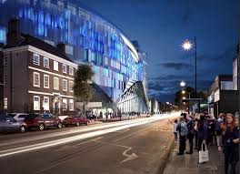 Learn all about tottenham hotspur's spectacular stadium that delivers a major landmark for tottenham and london and the wider community. Tottenham Unveil Plans For Stunning Led Lights Outside New 850million Stadium To Make It Glow At Night Mirror Online