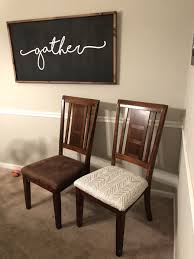 How To Reupholster Kitchen Chairs The Diy Doghouse Fabric Kitchen Chairs Reupholster Chair Dining Dining Chairs Diy