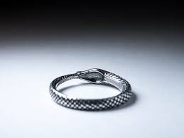 Ouroboros Ring Silver Size 17mm Us 6 5 Customizable Etsy Silver Rings Rings Silver