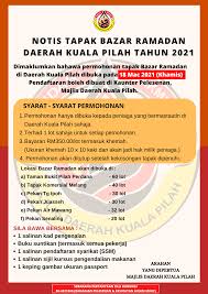 Jawatan kosongkerja kosong kerajaanmajlis perbandaran. Pindaan Bazar Ramadan Majlis Daerah Kuala Pilah Facebook