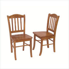 Boraam Shaker Dining Chair In Oak Set Of 2 Simple Dining Chairs Dining Chairs Wood Chair