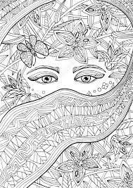 Explore 623989 free printable coloring pages for your kids and adults. Coloring Book Colouring Pictures With Woman Flowers And Scarf Stock Photo Picture And Royalty Free Image Image 149306596