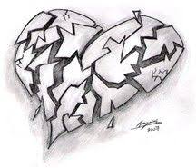Broken Hearts With Wings Drawings Desenhos Tristes Coracao Desenho Desenho De Coracao Partido