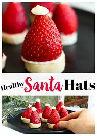 Christmas vegetable appetizers christmas cheese appetizers christmas bread, sandwich & meat appetizers christmas appetizers: Strawberry Banana Santa Hats Happy Healthy Mama
