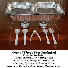 Amazon Com 33 Piece Buffet Chafer Chafing Serving Kit Food Warmers 3 Complete Sets Chafing Dishes Kitchen Dining Food Warmers Buffet Serving Tongs