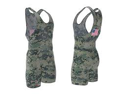 4 Time All American Marpat Camo Wrestling Singlet Size 3xs
