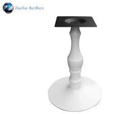 The best round coffee tables. Zhuoyue Outdoor Furniture Classic Design White Powder Coated Crank Cafe Table Legs Round Metal Coffee Table Bases For Sale Furniture Legs Aliexpress
