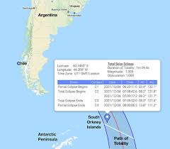 Weather permitting, l'austral will cruise out to a location that is within the path of totality and with a reasonable prospect of clear skies to view the total solar eclipse.* Our 2021 Solar Eclipse Cruise Totality And Antarctica Sky Telescope Sky Telescope