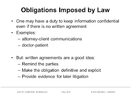 As, for example, if i send you daily a loaf of bread, without any express authority, and you make use of it in. Confidentiality Agreements Ppt Download