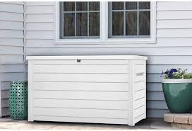 Amazon Com Keter Xxl 230 Gallon Deck Storage Box Outdoor Patio Container White Garden Outdoor Deck Storage Deck Box Storage Outdoor Storage Boxes