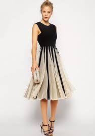 White Black Patchwork Mesh Pleated Grenadine Sleeveless Midi Dress Fashion Pretty Dresses Chiffon Evening Dresses