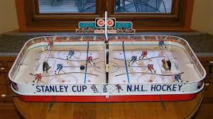 Old Vintage 1963 Eagle Toys Nhl Stanley Cup Tin Metal Table Top Rod Hockey Game Hockey Games Hockey Hockey Baby
