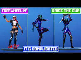 Click on the icon to preview their animation and music! All New Leaked Fortnite Emotes V13 40 Freewheelin It S Complicated Raise The Cup And More