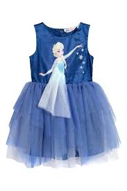 Robe reine des neiges enfant. Robe Avec Jupe En Tulle Bleu La Reine Des Neiges Enfant H M Fr
