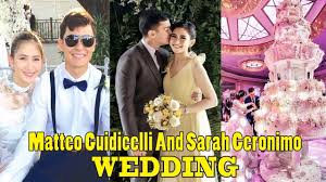 hɛˈɾɔnɪmo ɡwɪdɪtˈtʃeli, born july 25, 1988) is a filipino singer and actor. Matteo Guidicelli And Sarah Geronimo Amazing Wedding Youtube
