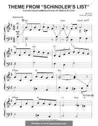 Partitura de la pelicula la lista de schindlerdescripción completa. Theme From Schindler S List By J Williams Schindler S List Piano Sheet Music Violin Sheet Music