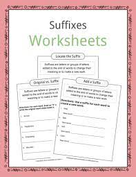 How to make online lesson plans. Suffixes Worksheets Examples Definition For Kids