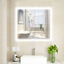 Shop for 26 x 30 mirror at bed bath & beyond. China Vanity Art 30 X 28 Rectangular Wall Mounted Frameless Led Lighted Bathroom Vanity Mirror With Touch Sensor China Lighted Mirror Led Mirror
