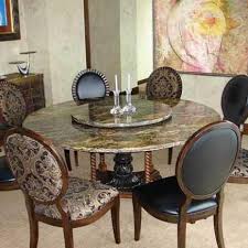 Round Granite Dining Table Set In Classic Design Marble Top Dining Table Granite Dining Table Dining Room Design