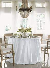 The tablecloths are small that can be used as placemat or to cover a nightstand, to cover your coffee table or to cover your dining table. Guide To Choosing Table Linens Gracious Style Blog