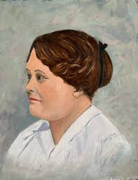 Steele High School 1914 play poster by local artist