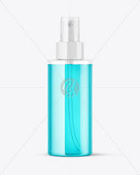 Clear Sanitizer Bottle With Carabine Mockup In Bottle Mockups On Yellow Images Object Mockups
