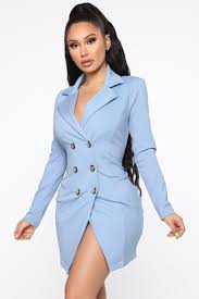 Light Blue Blazer Dress Hot 6b608 33266