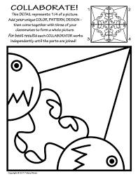 Simple and complex shapes, 3d, celtic designs, stars, and pattern coloring sheets for i love making mesmerizing geometric coloring pages with complex designs. Radial Symmetry 2 Collaborative Activity Coloring Pages Collaborative Art Projects Collaborative Art Learn Art