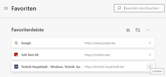 Microsoft edge makes it easy to transfer your previous browser's bookmarks and favorites. Microsoft Edge Favoriten Verwalten Loschen Importieren Hinzufugen Tuhl Teim De