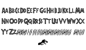 Jurassic world is a 2015 american science fiction adventure film directed by colin trevorrow. Jurassic Park Font Filmfonts Fontspace Jurassic Park Jurassic Park Birthday Jurassic