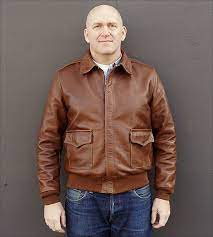 Good Wear Leather S Bronco Mfg Co Type A 2 Front View Leather Jacket Men Men S Leather Jacket Jackets