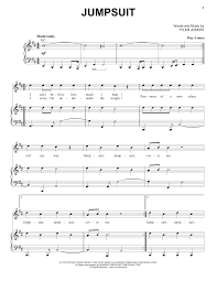 Twenty One Pilots Jumpsuit Sheet Music Pdf Notes Chords Pop Score Piano Vocal Download Printable Sku 254866