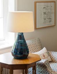 Gazing Into The Depths Hanford Table Lamp With Its Mesmerising Blue Hues One Of The Things I M Most Looking Forward To In 2020 Table Lamp Lamp Ceramic Table Lamps