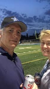 The sky was beautiful at last night's football game.