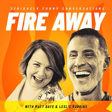 Fire away podcast cover design