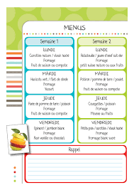 Cahiers De Liaison Et Cahiers De Vie Cahier De Liaison Idee Menu Planification Des Menus