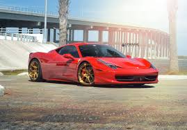 Being that the 458 is near perfect in it's factory form. Rosso Corsa Ferrari 458 Italia On Bronze Strasse Wheels Gtspirit