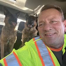 PA Turnpike Devault Safety Patrol Driver, Ralph Valenteen recently rescued  and returned two lost dogs to their home safe and sound after they were  found 10 miles away roaming
