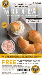 Free Twist N Dip Bagel With Any Order At Einstein Bros Bagels Bagel Shopping Coupons Coupons