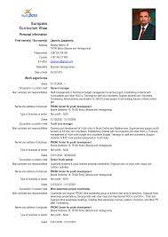 The europass cv is a cv structured with a layout and format recognised throughout europe. Free Resume Sample Curriculum Vitae Cv Format Curriculum Vitae Format