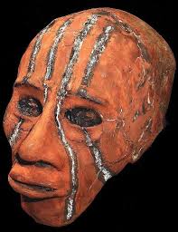 VANUATU TRIBAL ART OVER-MODELED HAND PIGMENTED: AUTHENTIC RARE VANUATU  PIECE!