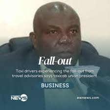 Taxi drivers feeling effects of travel advisory fall-out union says union  president