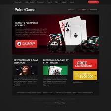 Online Poker Website Template Online Poker Poker Online Casino